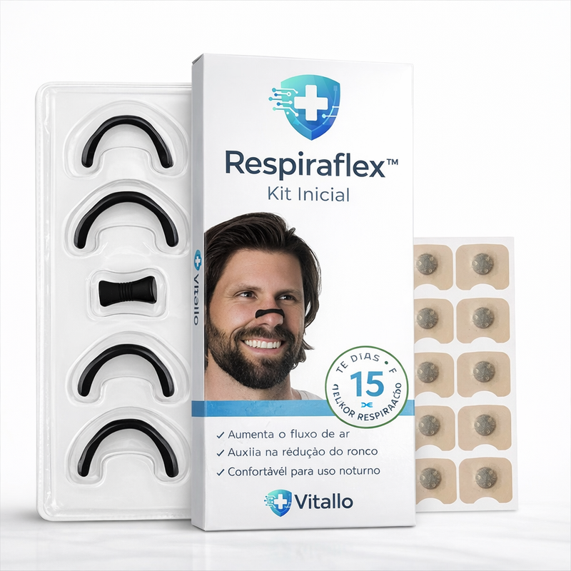 RespiraFlex - Dilatador Nasal Ergonomico e Magnético