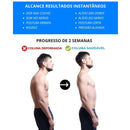 Comparação promocional de postura antes e depois em duas semanas